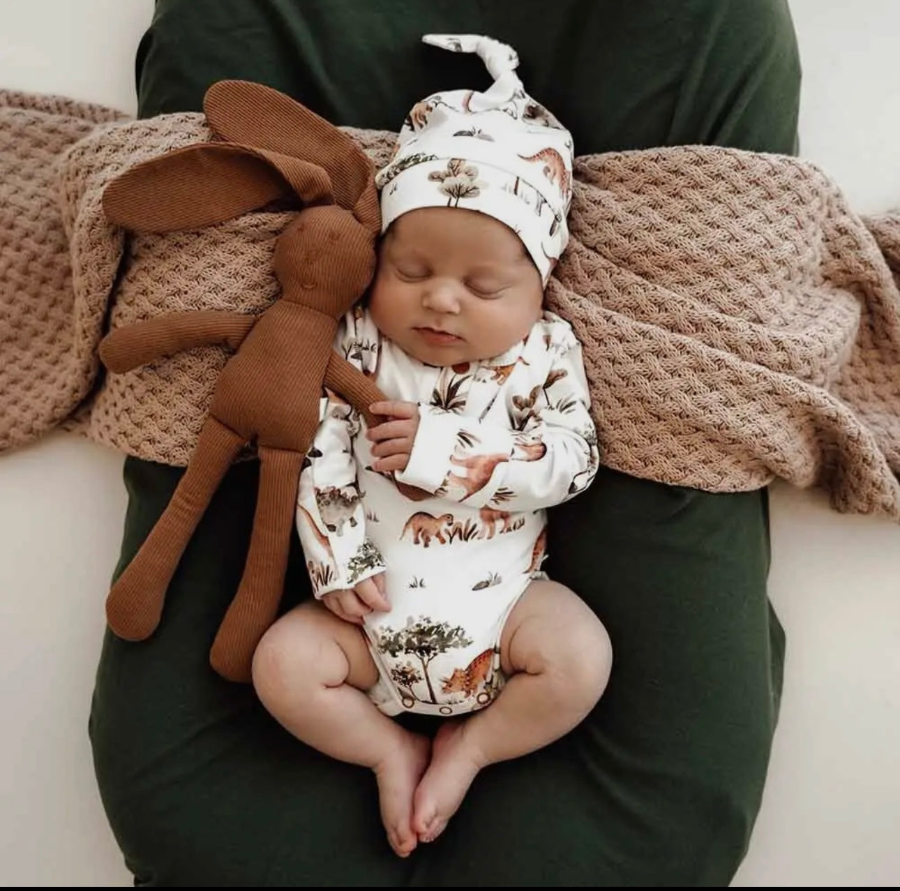 Dino-LongSleeve Organic Bodysuit