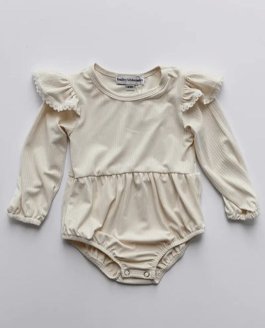 Charlotte bubble romper- Ivory