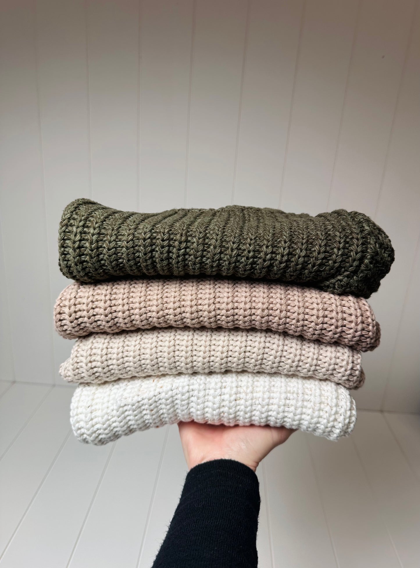 Knitted Taupe chunky oversized sweater