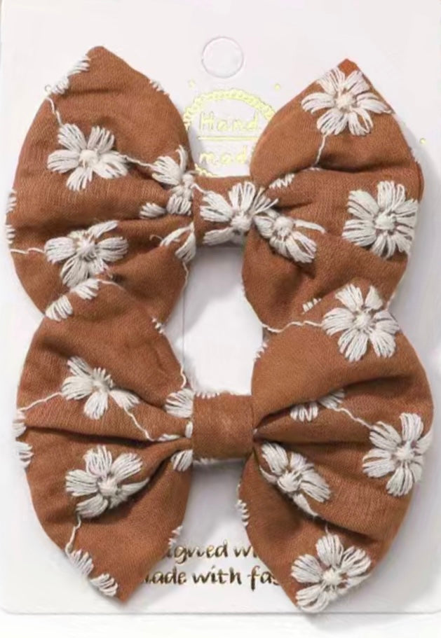 Mini Babes Hair clip- Floral