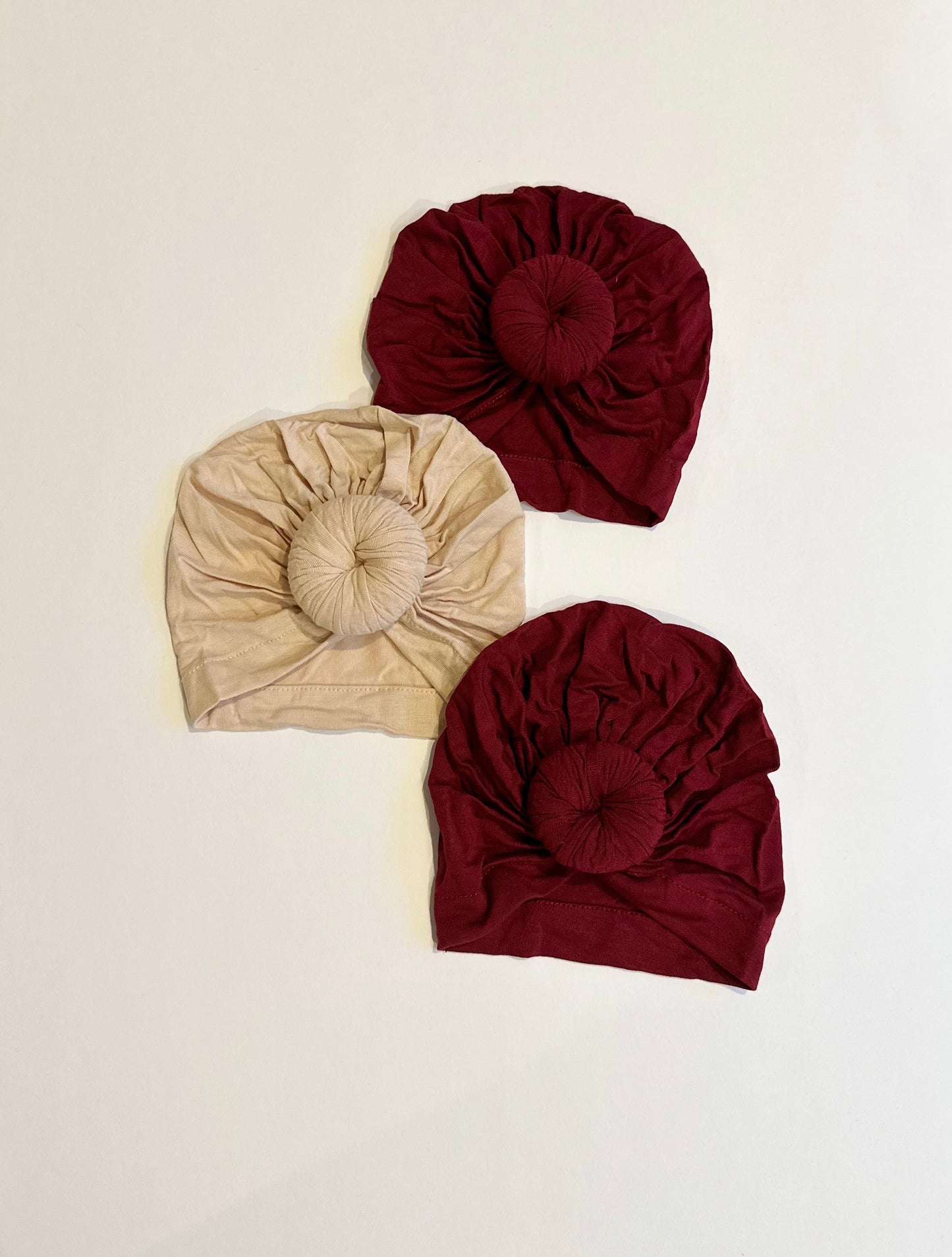 Knotted turban hat- Apricot