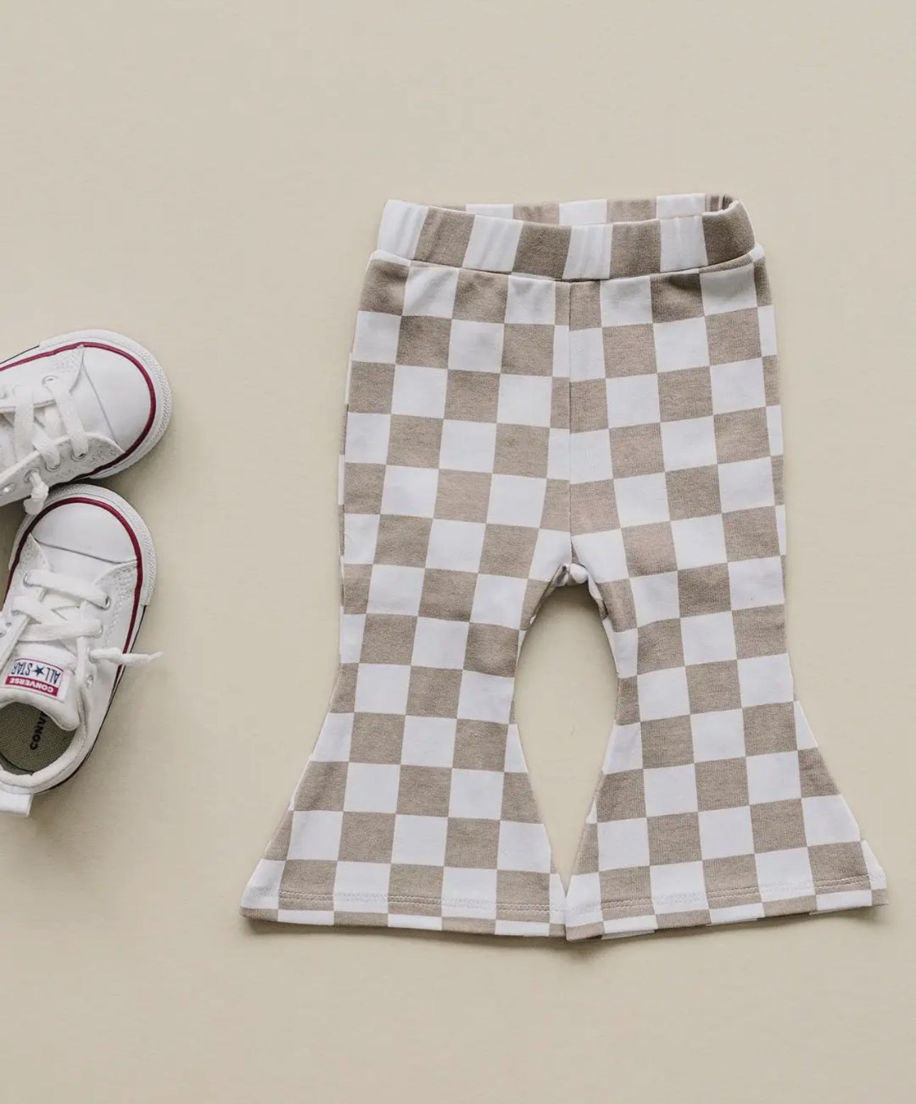 Checkered Flare Pants