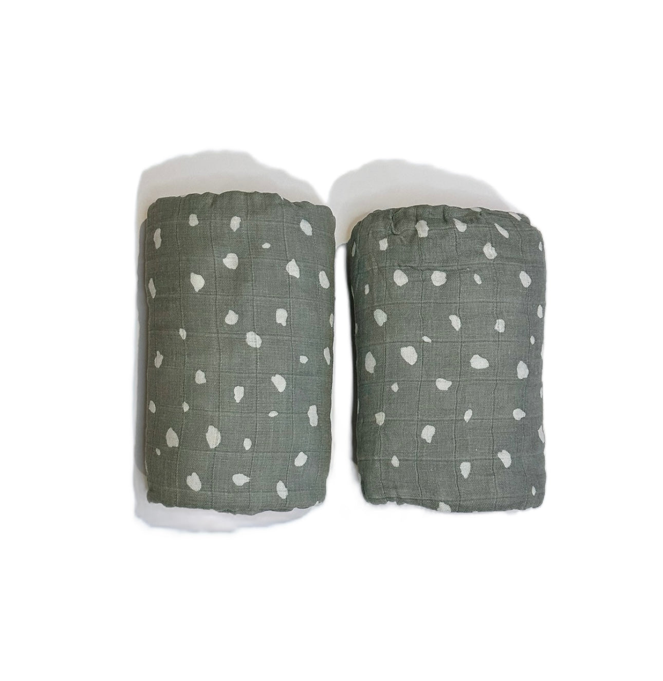 Swaddle blanket- Spotted ocean blue