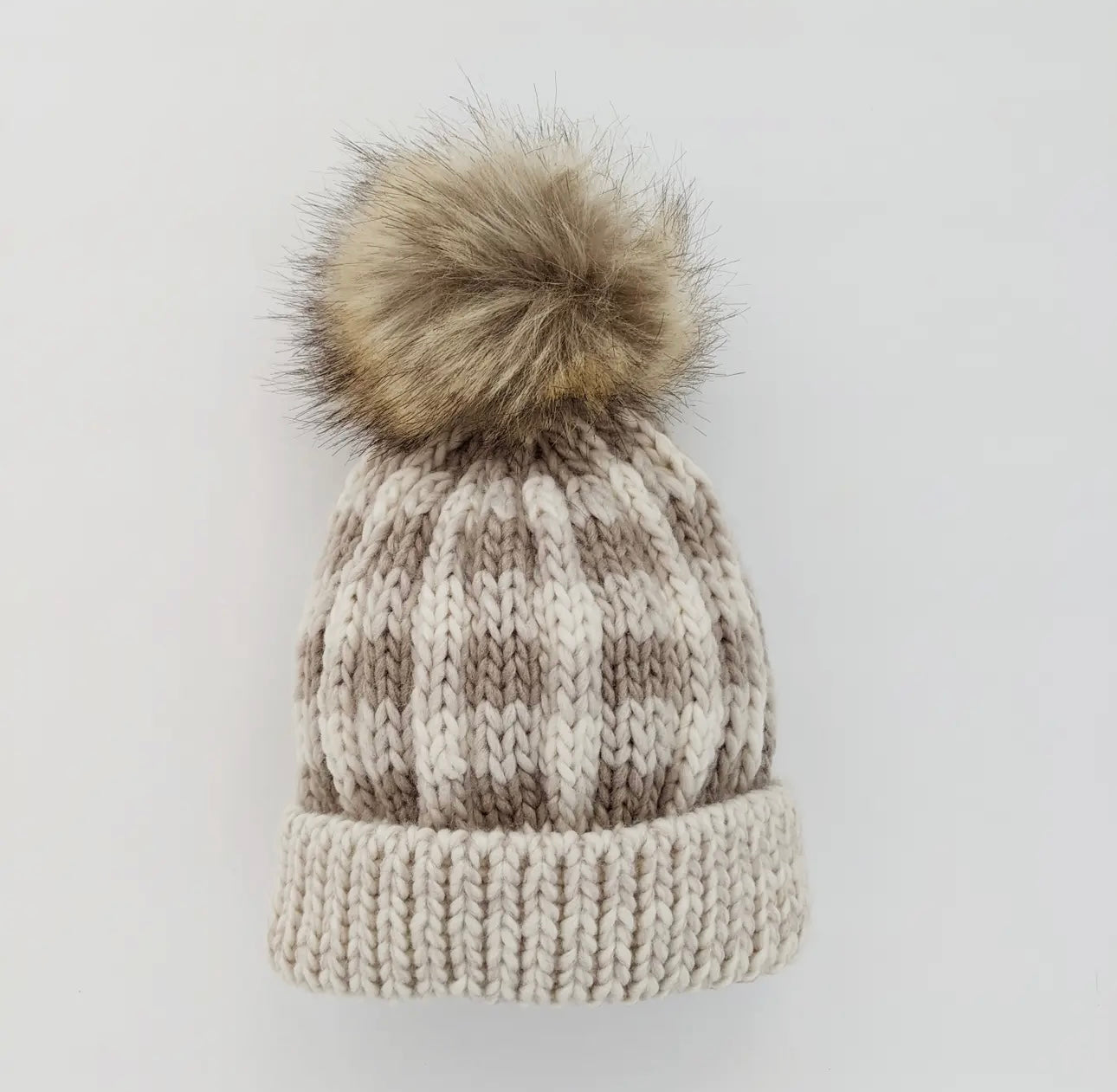 Pom Pom Beanie - Pebble