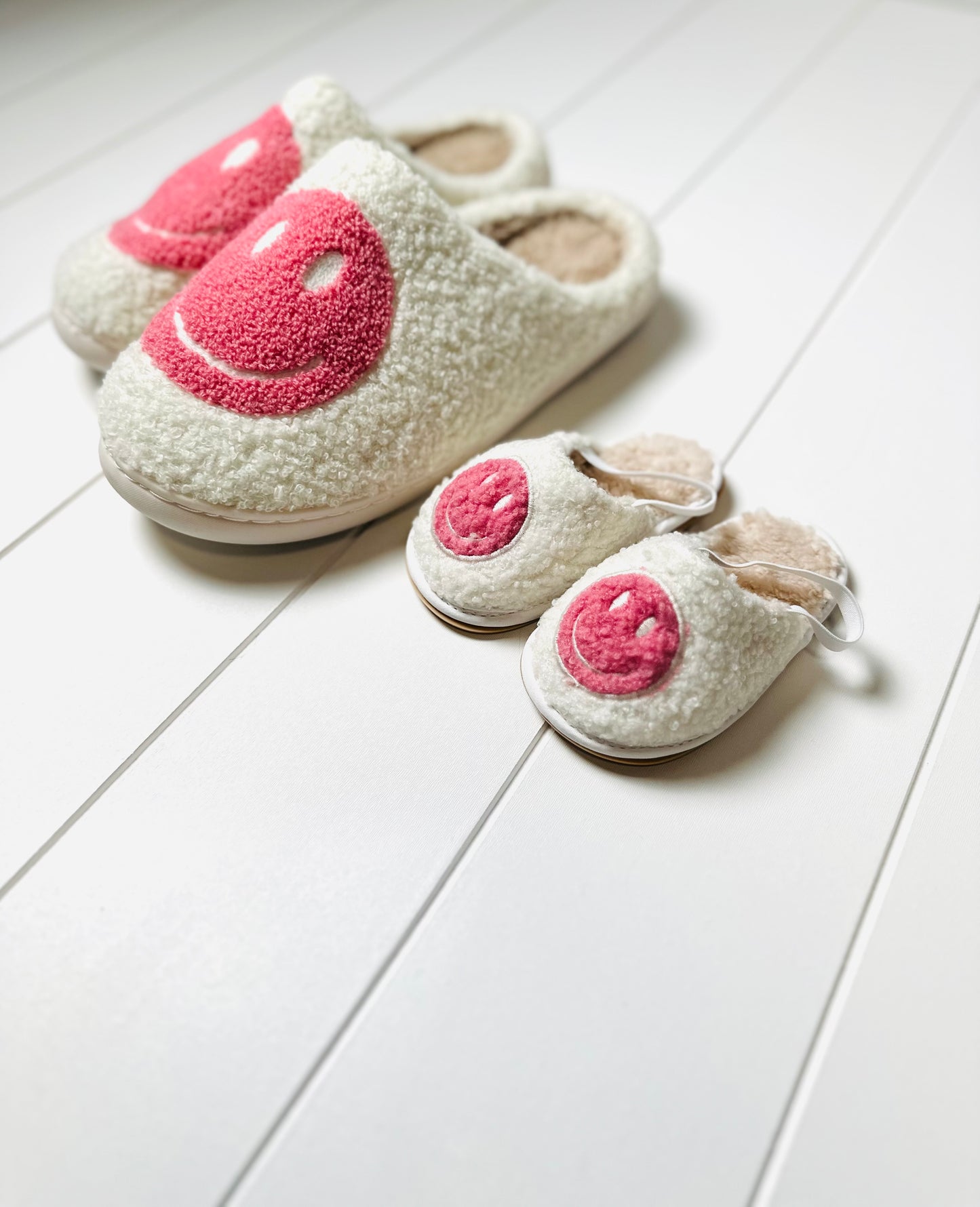 Mamas Smiley Slippers- Sunset Pink