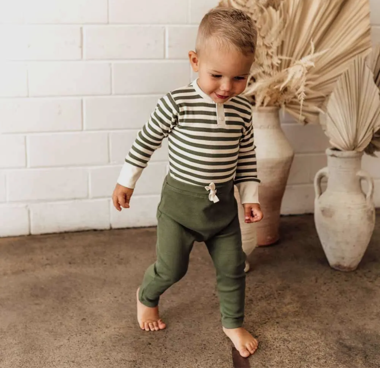 Olive Organic Pants