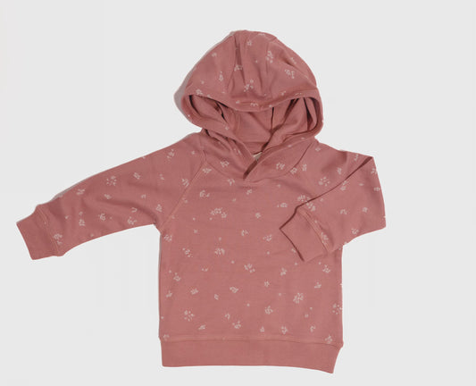 Organic Sienna Floral Hooded Pullover