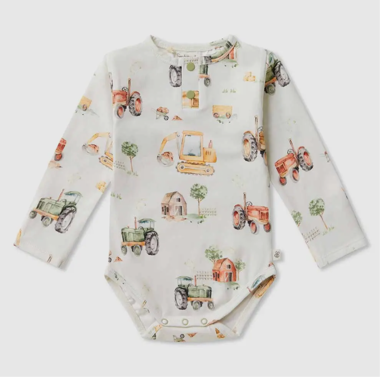 Diggers & Tractors Organic Bodysuit