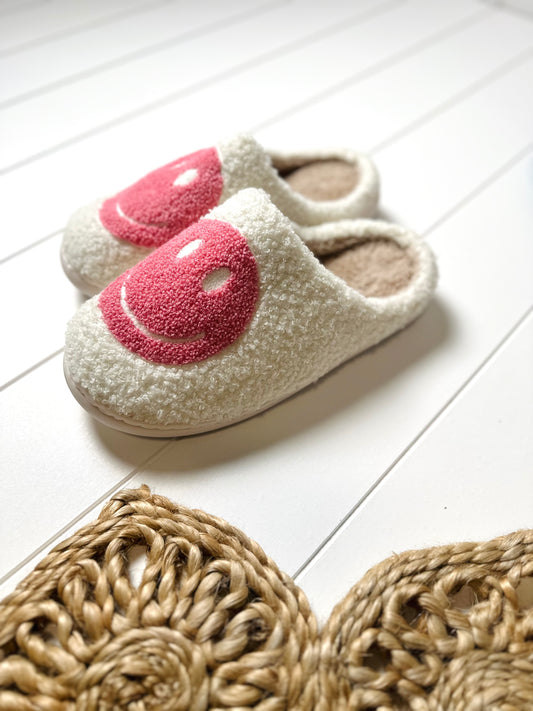 Mamas Smiley Slippers- Sunset Pink