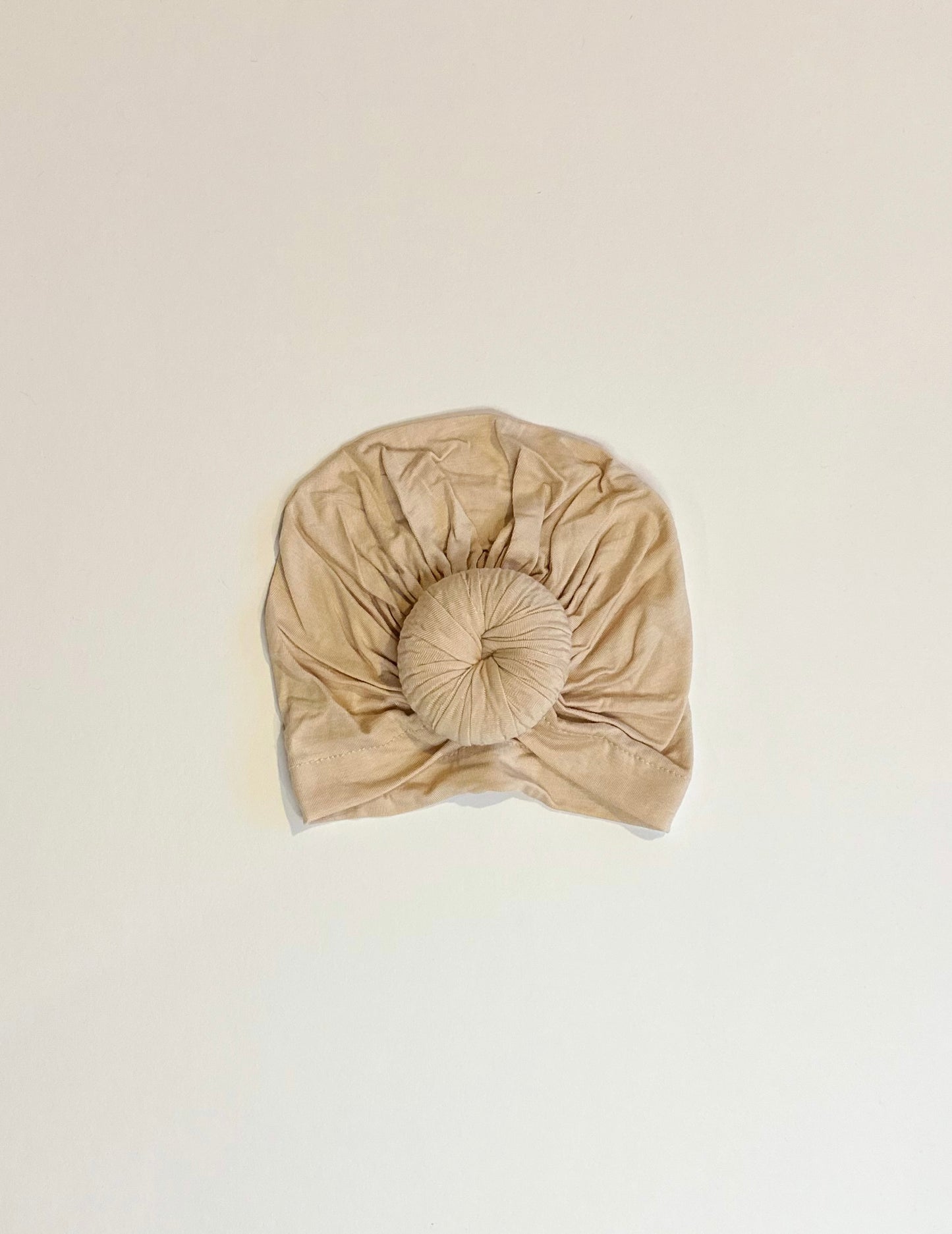 Knotted turban hat- Apricot