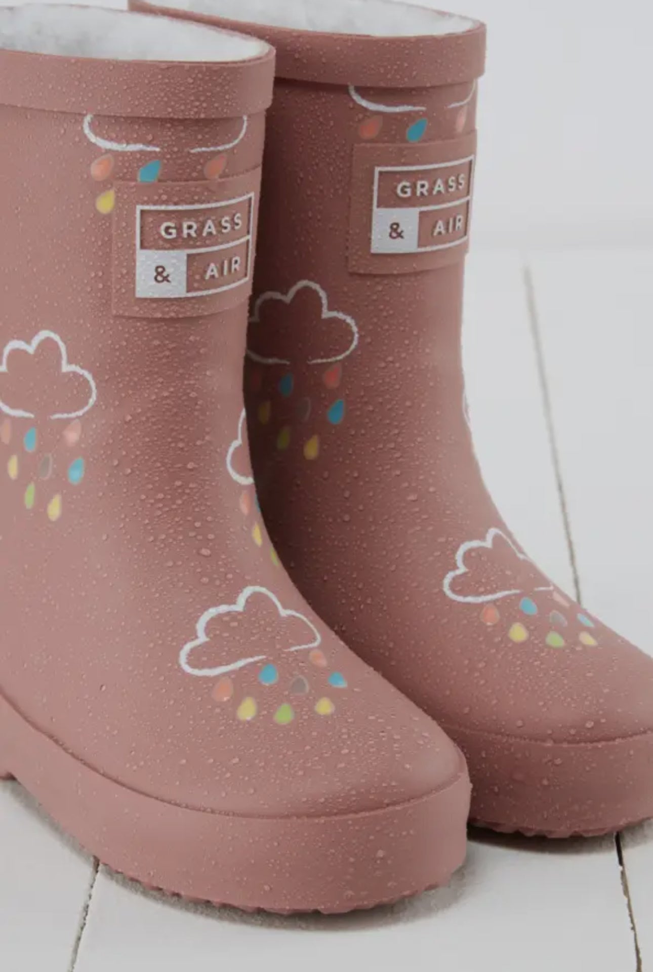 Colour-Changing infant wellies ~ Rose