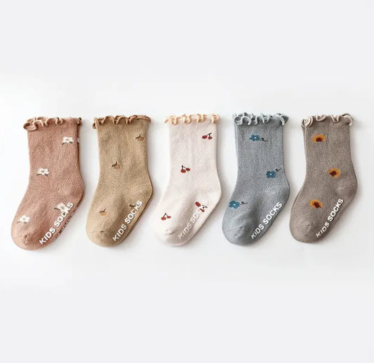 Ruffle 5pcs socks