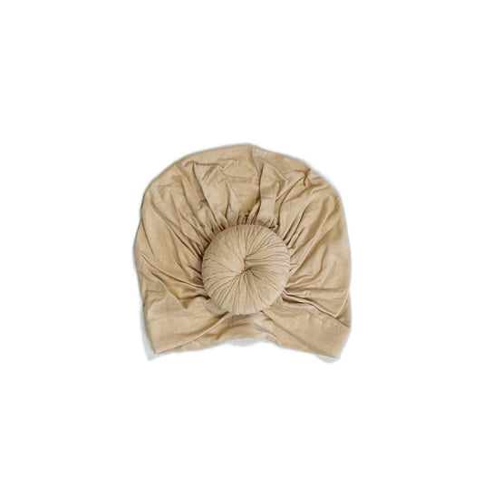 Knotted turban hat- Apricot