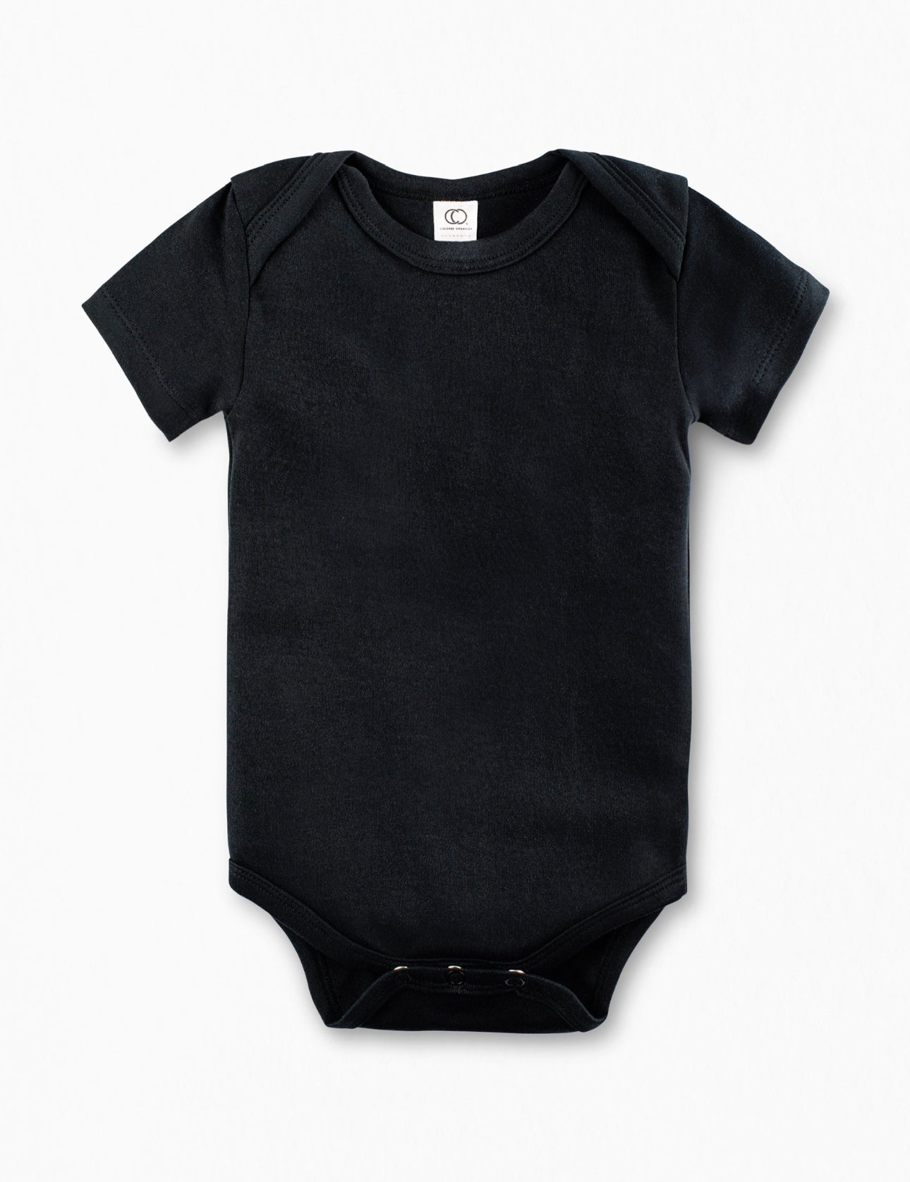 Organic Black Short Sleeve Bodysuit