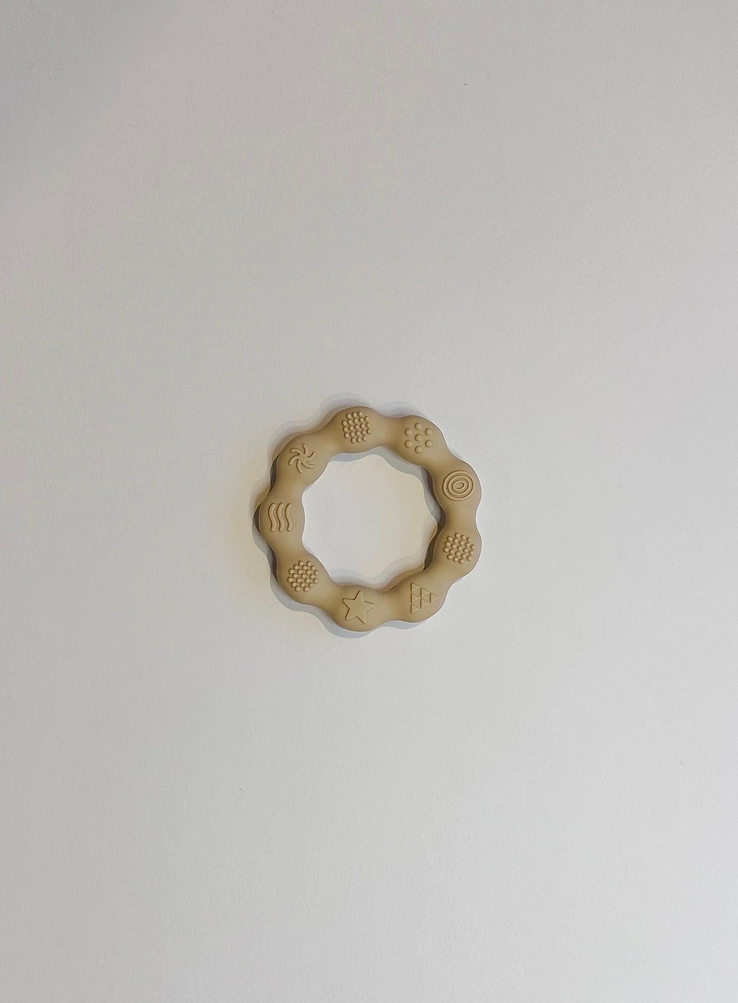 Silicone teething toy- Eggnog