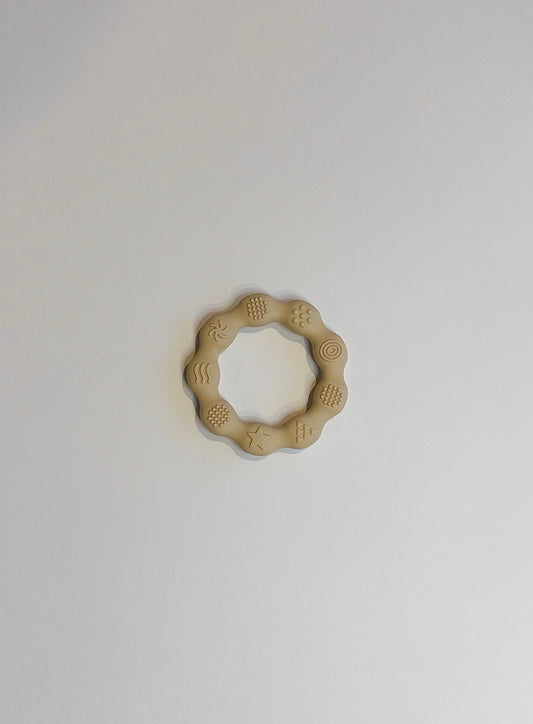 Silicone teething toy- Eggnog