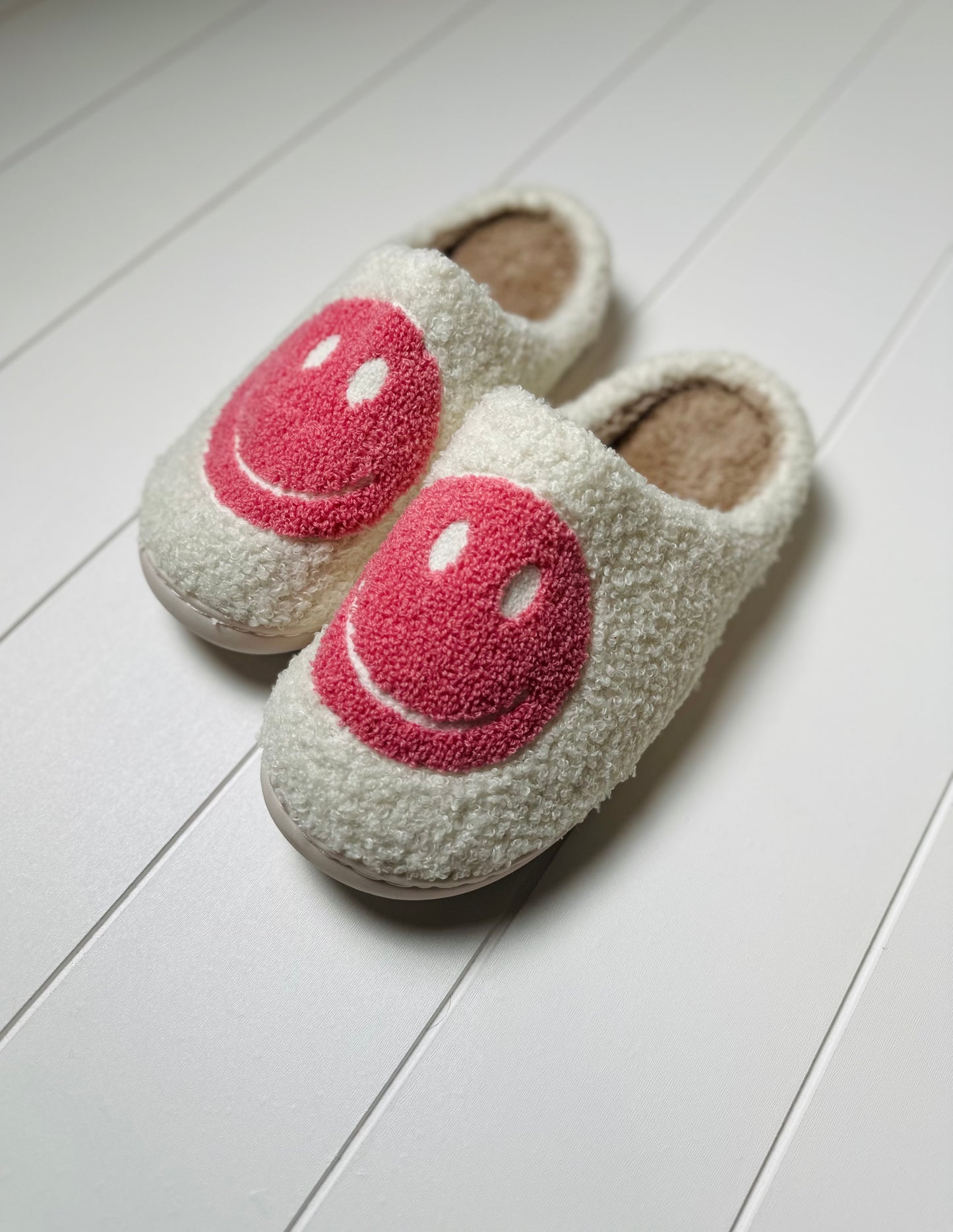 Mamas Smiley Slippers- Sunset Pink