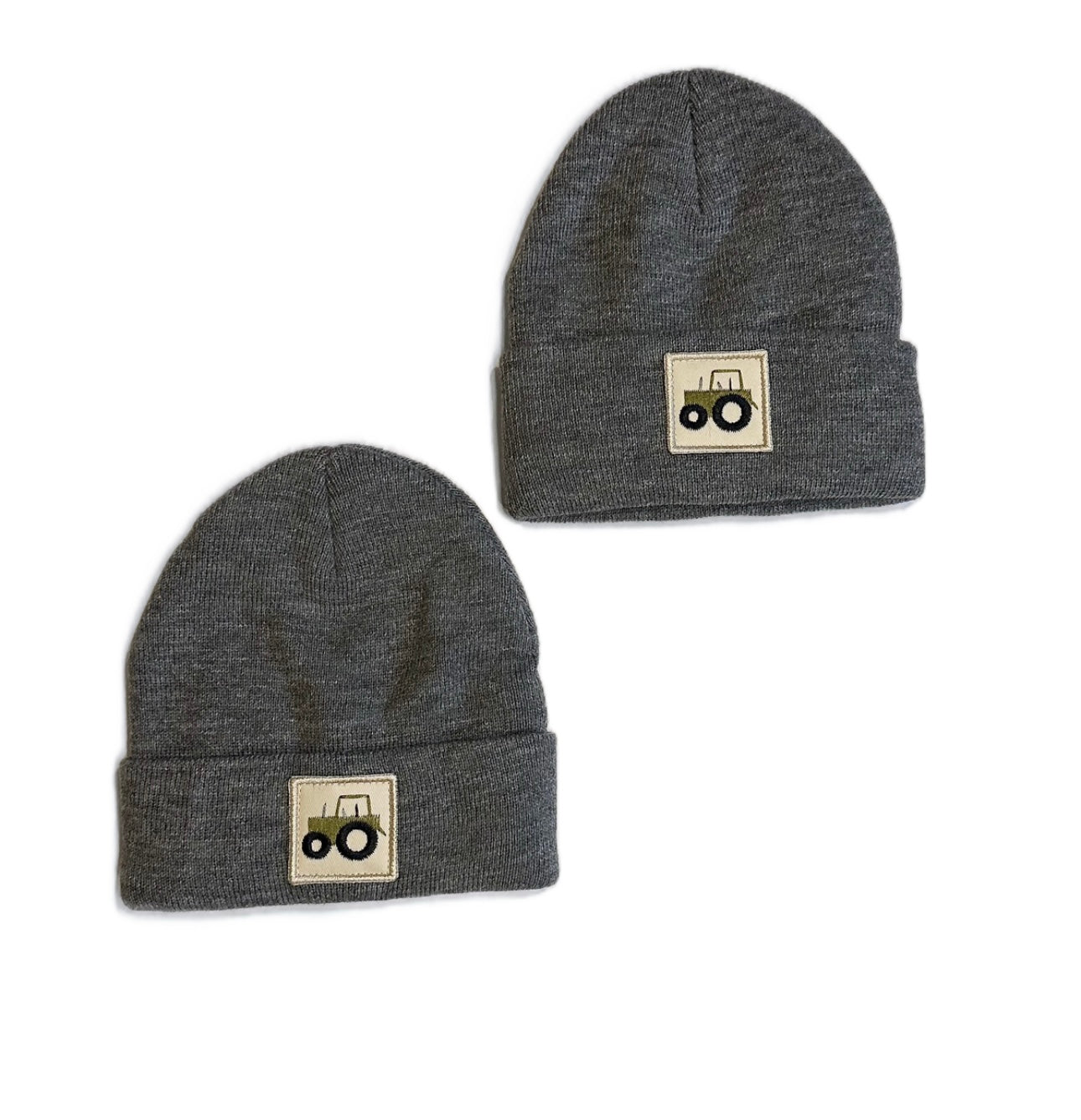 Beanie- Tractor gray