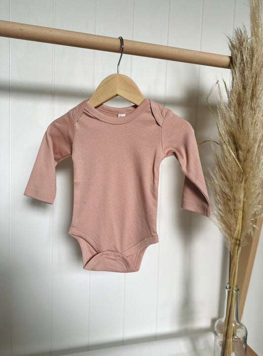 Organic Blush Classic Long Sleeve Bodysuit